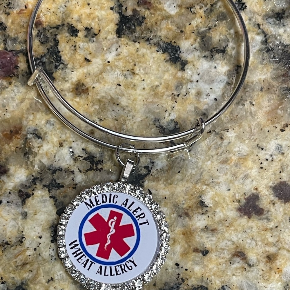 Wheat allergy alert bracelet